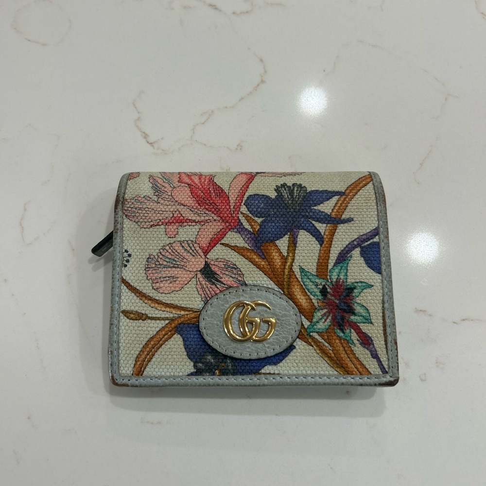 Gucci GG Marmont Flora Bifold wallet